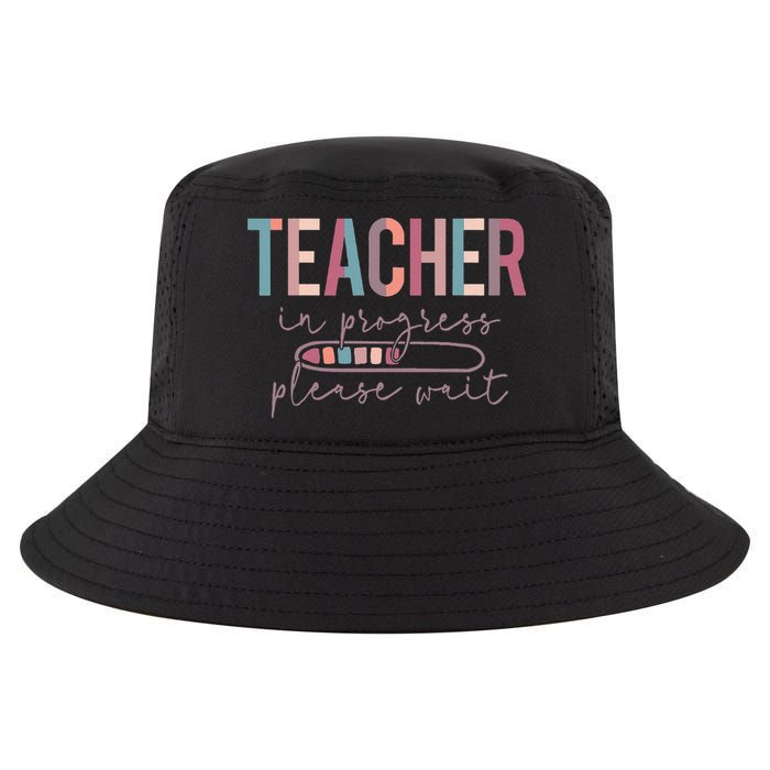 Teacher In Progress Please Wait Future Teacher Women Joke Cool Comfort Performance Bucket Hat