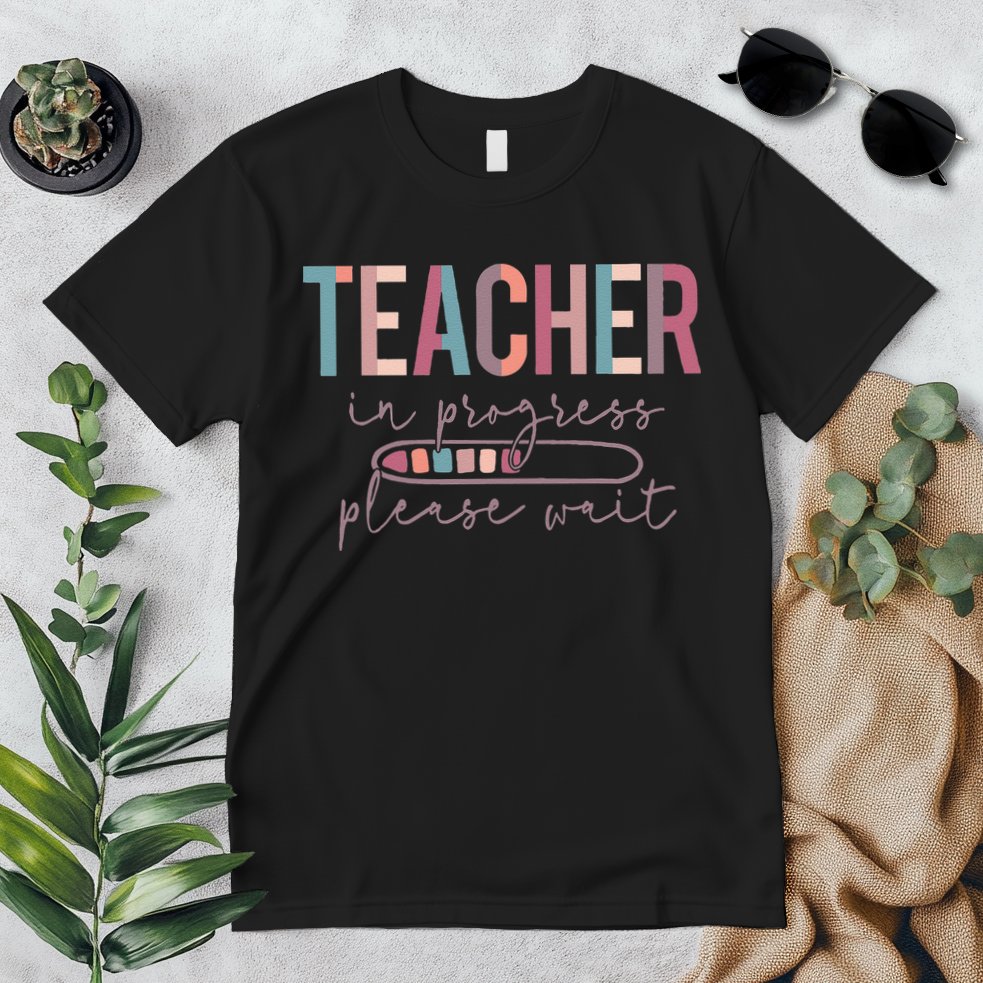 Teacher In Progress Please Wait Future Teacher Women Joke Premium T-Shirt