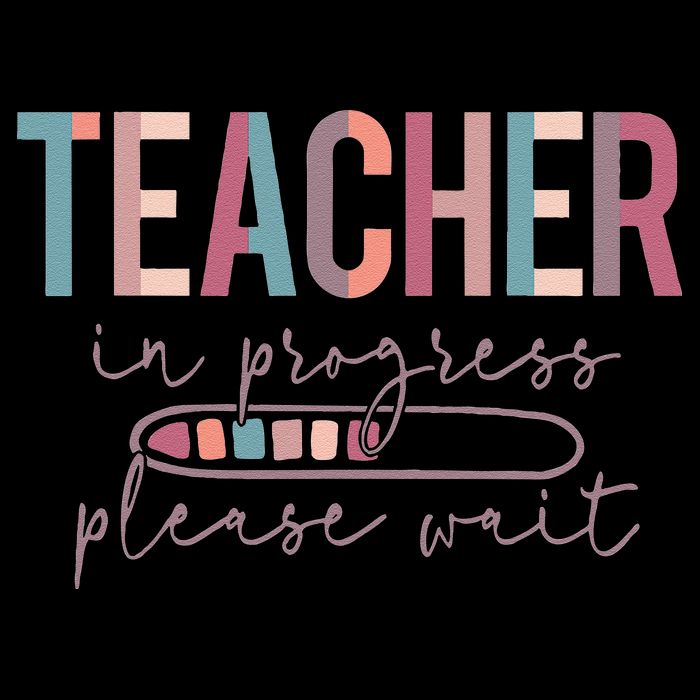 Teacher In Progress Please Wait Future Teacher Women Joke Premium T-Shirt