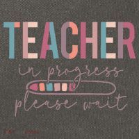 Teacher In Progress Please Wait Future Teacher Women Joke Cotton Canvas Backpack