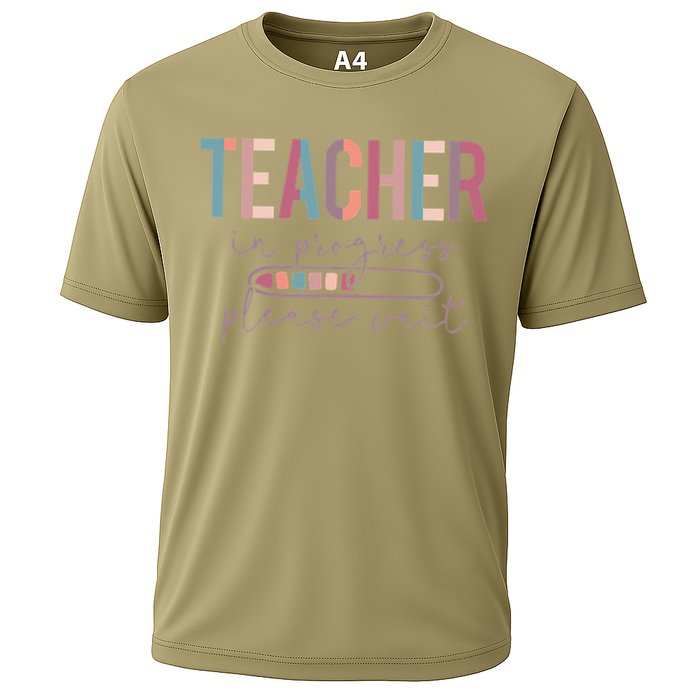 Teacher In Progress Please Wait Future Teacher Women Joke Cooling Performance Crew T-Shirt