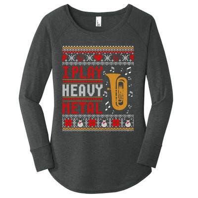 Tuba I Play Heavy Metal Ugly Christmas Cute Gift Women's Perfect Tri Tunic Long Sleeve Shirt