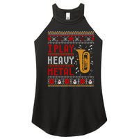 Tuba I Play Heavy Metal Ugly Christmas Cute Gift Women's Perfect Tri Rocker Tank