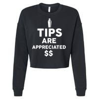 Tips Are Appreciated Cropped Pullover Crew
