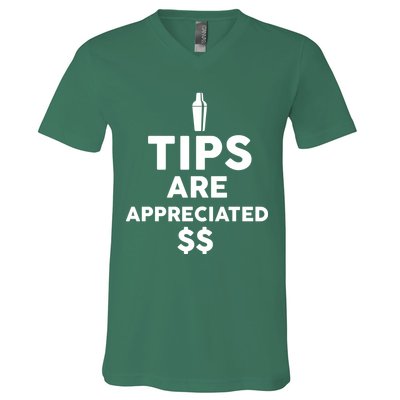 Tips Are Appreciated V-Neck T-Shirt