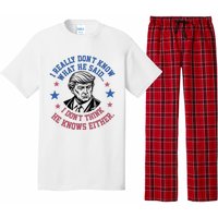 Trump I Really Don’T Know What He Said Humorous Presidential Debate Trump Pajama Set