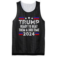 Trump Is Ready To Beat Them A 3rd Time President Elections Mesh Reversible Basketball Jersey Tank