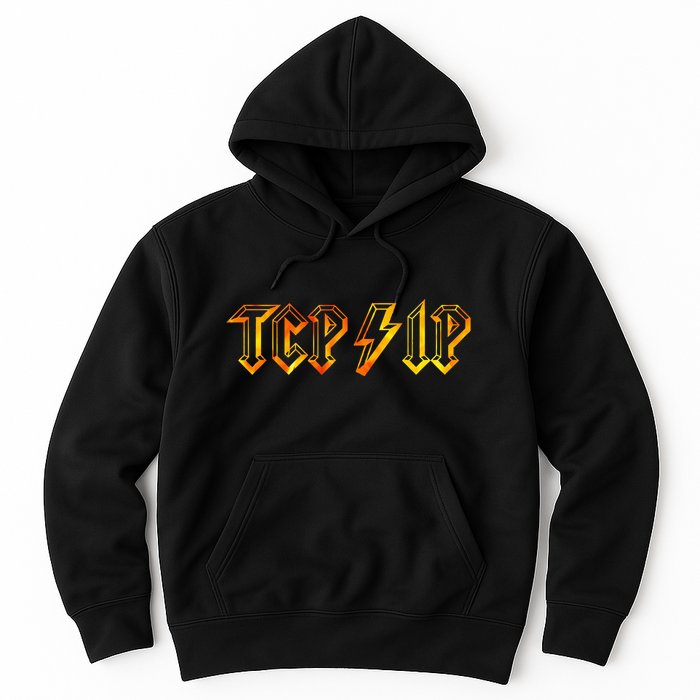 Tcpip In Rock N Roll Style Computer Geeks Networking Hoodie