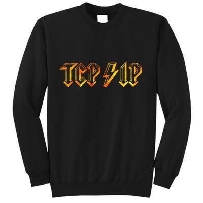 Tcpip In Rock N Roll Style Computer Geeks Networking Sweatshirt