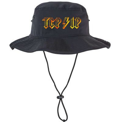 Tcpip In Rock N Roll Style Computer Geeks Networking Legacy Cool Fit Booney Bucket Hat