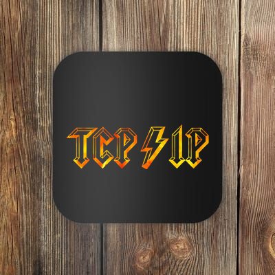 Tcpip In Rock N Roll Style Computer Geeks Networking Coaster