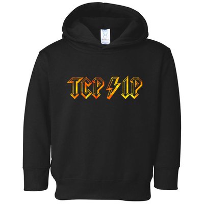Tcpip In Rock N Roll Style Computer Geeks Networking Toddler Hoodie