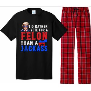 Trump ID Rather Vote For Felon Than A Jackass Pajama Set