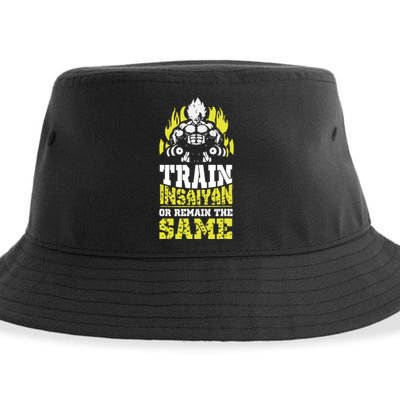 Train Insaiyan Remain The Same Workout Anime Gym Sustainable Bucket Hat