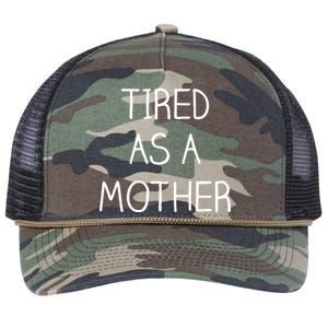 Tired As A Mother Cute Retro Rope Trucker Hat Cap