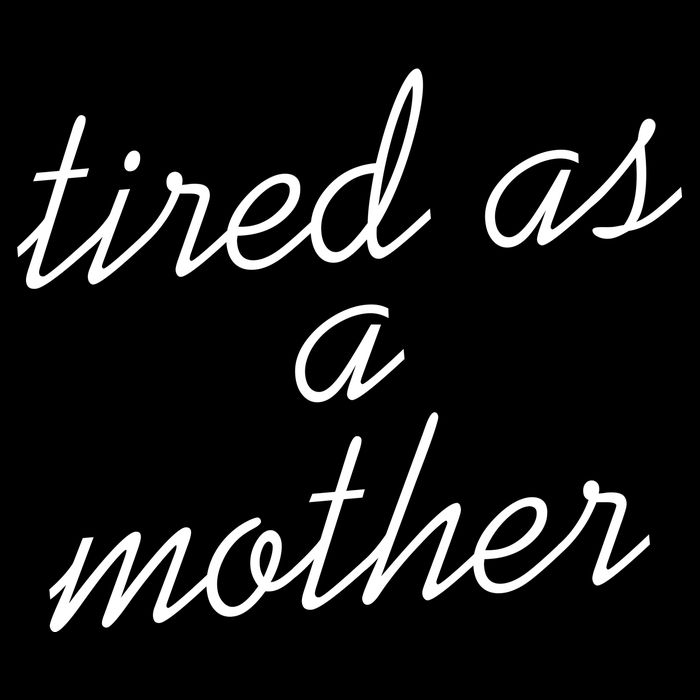 Tired As A Mother Script Logo 16 in Basic Backpack