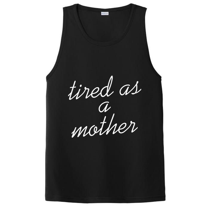 Tired As A Mother Script Logo PosiCharge Competitor Tank