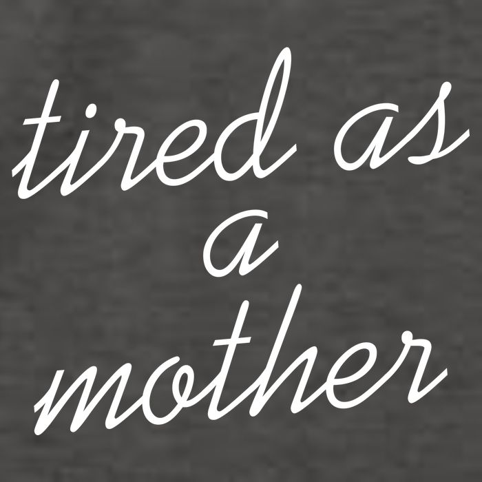 Tired As A Mother Script Logo Vector Backpack