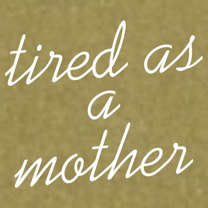 Tired As A Mother Script Logo Garment-Dyed Women's Muscle Tee