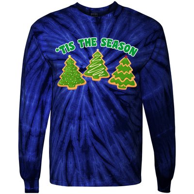 'Tis The Season Cute Funny Christmas Tie-Dye Long Sleeve Shirt