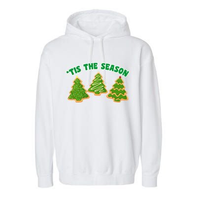 'Tis The Season Cute Funny Christmas Garment-Dyed Fleece Hoodie