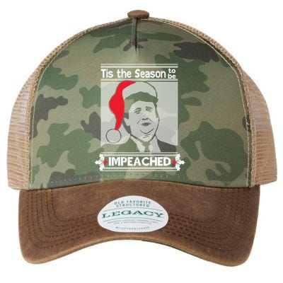 Tis The Season To Be Impeached Ugly Christmas Legacy Tie Dye Trucker Hat