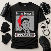Tis The Season To Be Impeached Ugly Christmas Cooling Performance Crew T-Shirt