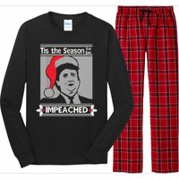 Tis The Season To Be Impeached Ugly Christmas Long Sleeve Pajama Set