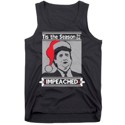 Tis The Season To Be Impeached Ugly Christmas Tank Top