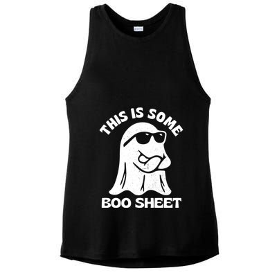 This Is Some Boo Sheet Funny Ghost Ladies PosiCharge Tri-Blend Wicking Tank