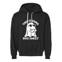 This Is Some Boo Sheet Funny Ghost Garment-Dyed Fleece Hoodie