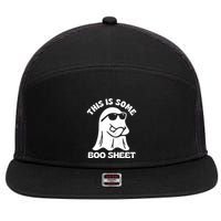 This Is Some Boo Sheet Funny Ghost 7 Panel Mesh Trucker Snapback Hat