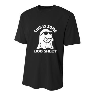 This Is Some Boo Sheet Funny Ghost Youth Performance Sprint T-Shirt
