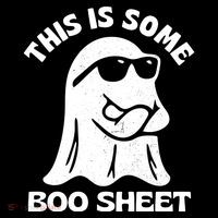 This Is Some Boo Sheet Funny Ghost Pom Pom 12in Knit Beanie