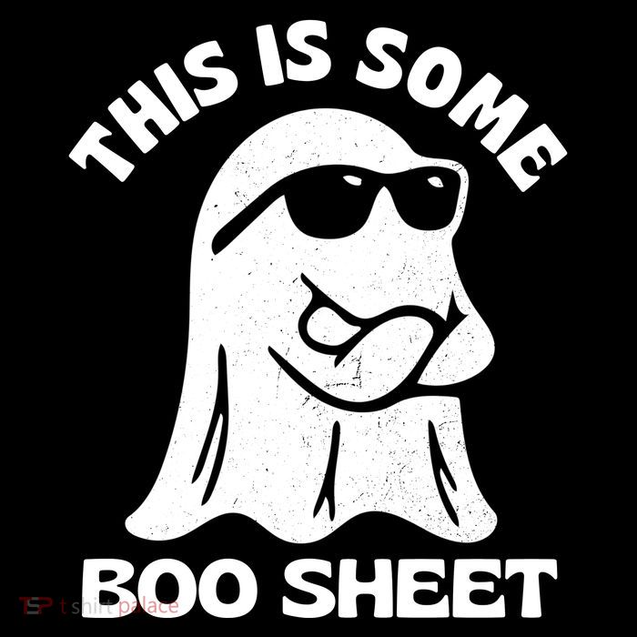 This Is Some Boo Sheet Funny Ghost Pom Pom 12in Knit Beanie