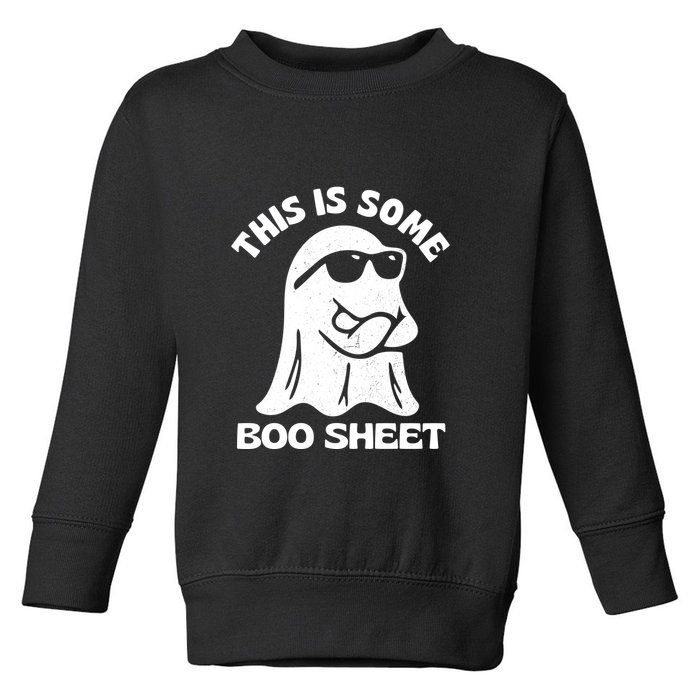 This Is Some Boo Sheet Funny Ghost Toddler Sweatshirt
