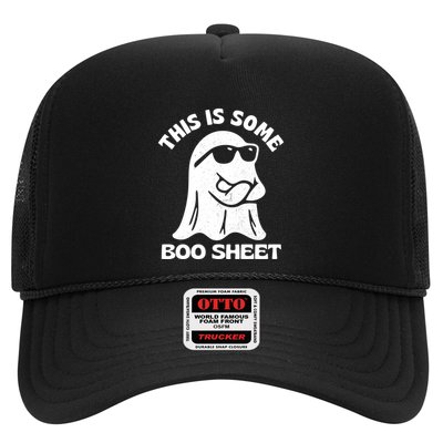 This Is Some Boo Sheet Funny Ghost Trucker Hat