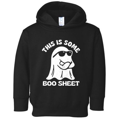 This Is Some Boo Sheet Funny Ghost Toddler Hoodie