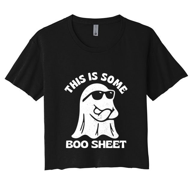This Is Some Boo Sheet Funny Ghost Crop Top