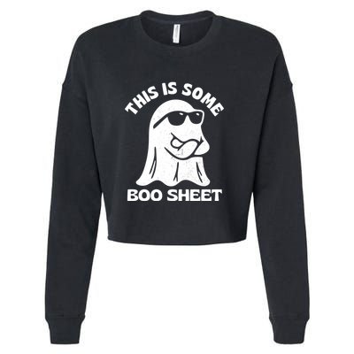 This Is Some Boo Sheet Funny Ghost Cropped Pullover Crew