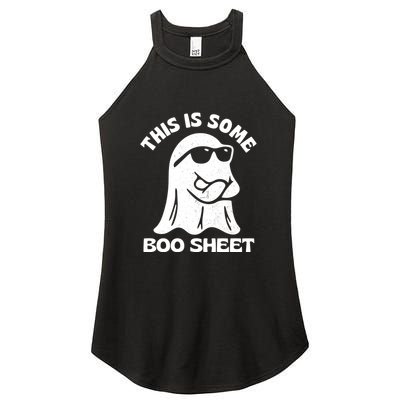 This Is Some Boo Sheet Funny Ghost Women's Perfect Tri Rocker Tank
