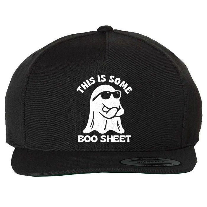 This Is Some Boo Sheet Funny Ghost Wool Snapback Cap