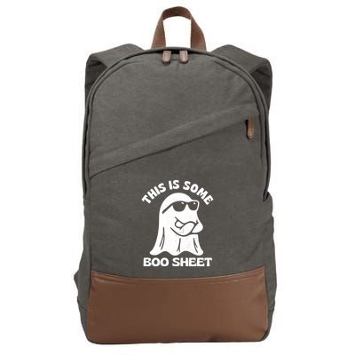 This Is Some Boo Sheet Funny Ghost Cotton Canvas Backpack