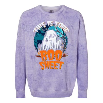 This Is Some Boosheet Halloween Ghost Costume Colorblast Crewneck Sweatshirt