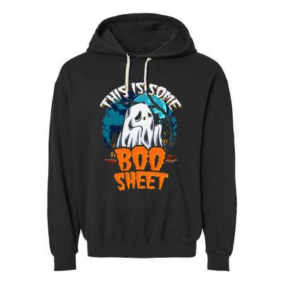 This Is Some Boosheet Halloween Ghost Costume Garment-Dyed Fleece Hoodie