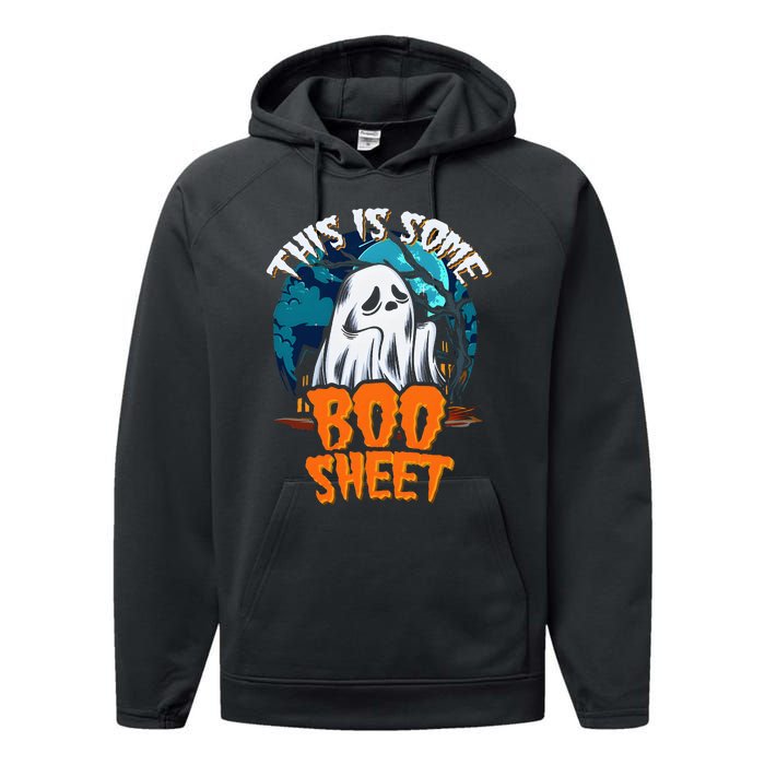 This Is Some Boosheet Halloween Ghost Costume Performance Fleece Hoodie