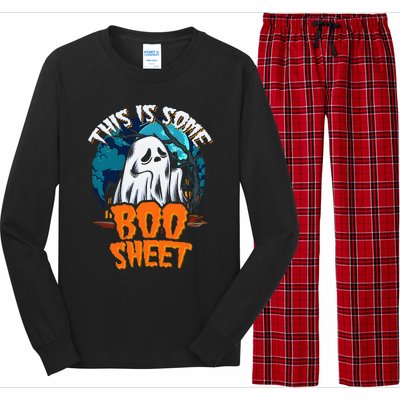 This Is Some Boosheet Halloween Ghost Costume Long Sleeve Pajama Set