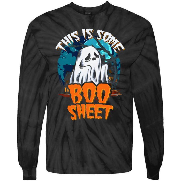 This Is Some Boosheet Halloween Ghost Costume Tie-Dye Long Sleeve Shirt