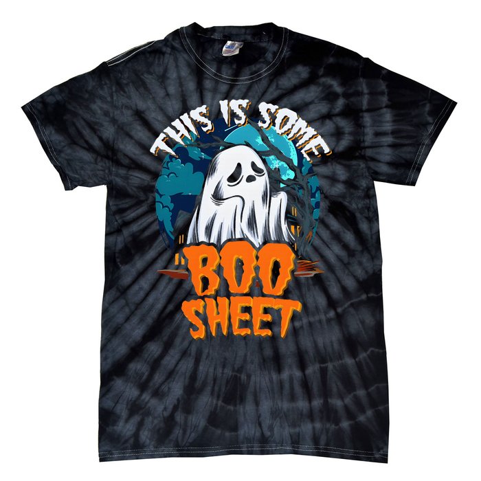 This Is Some Boosheet Halloween Ghost Costume Tie-Dye T-Shirt