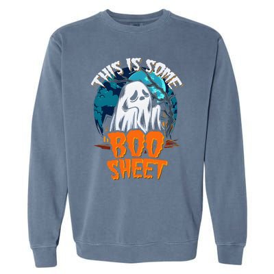 This Is Some Boosheet Halloween Ghost Costume Garment-Dyed Sweatshirt